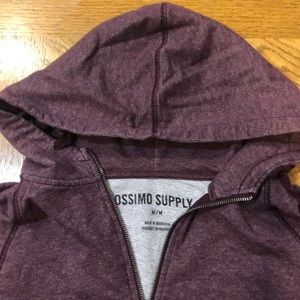 Men’s dark red light weight hoodie